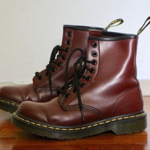 Dr Martens 1460 Smooth Cherry Red Boots